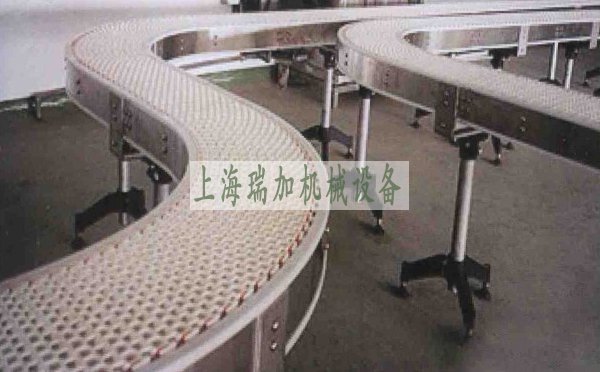 转弯塑料网带输送机